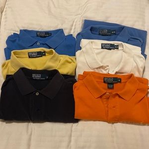 Men’s Short-Sleeved Polos (Ralph Lauren). Lot of 6.
